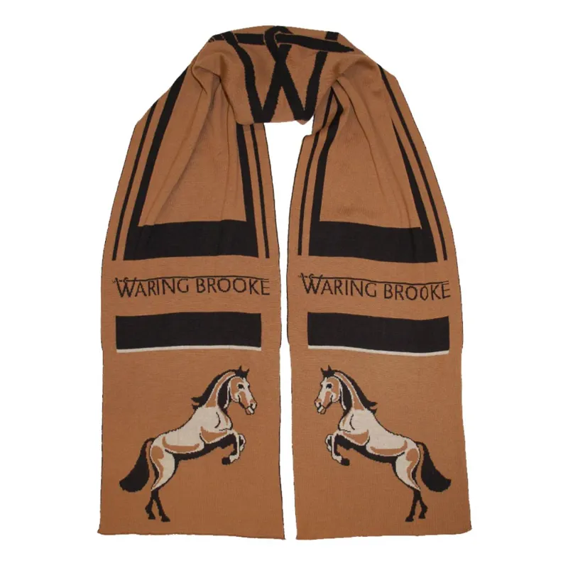 Waring Brooke Signature Stallion Scarf -Tan/Black