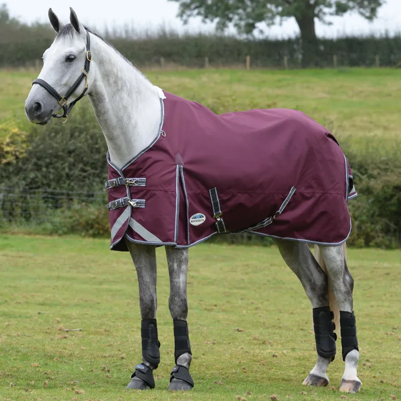 WeatherBeeta ComFiTec Plus Dynamic II 0g Turnout Rug - Maroon/Grey