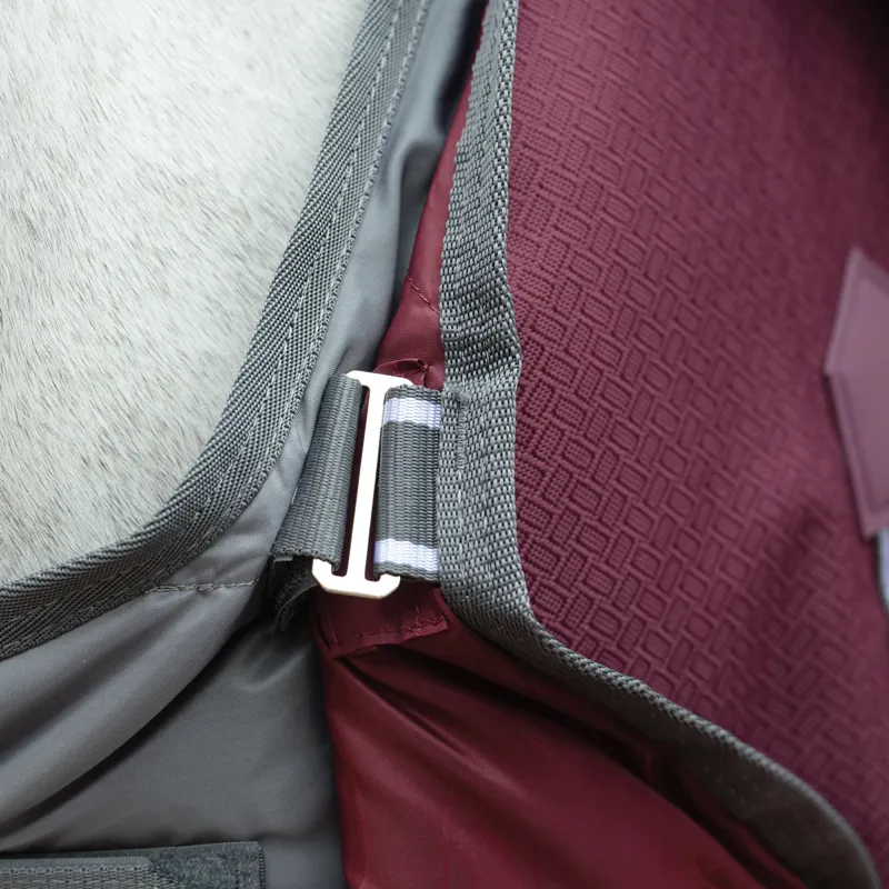 WeatherBeeta ComFiTec Plus Dynamic II 0g Combo Turnout Rug - Maroon-4