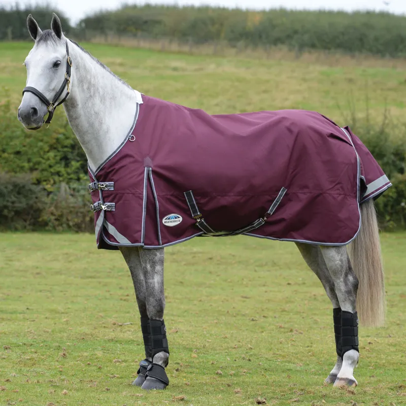 WeatherBeeta ComFiTec Plus Dynamic II 100g Turnout Rug - Maroon/Grey