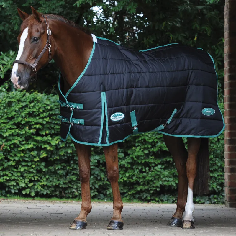 WeatherBeeta Green-Tec 150g Stable Rug - Black/Bottle Green - 4ft0