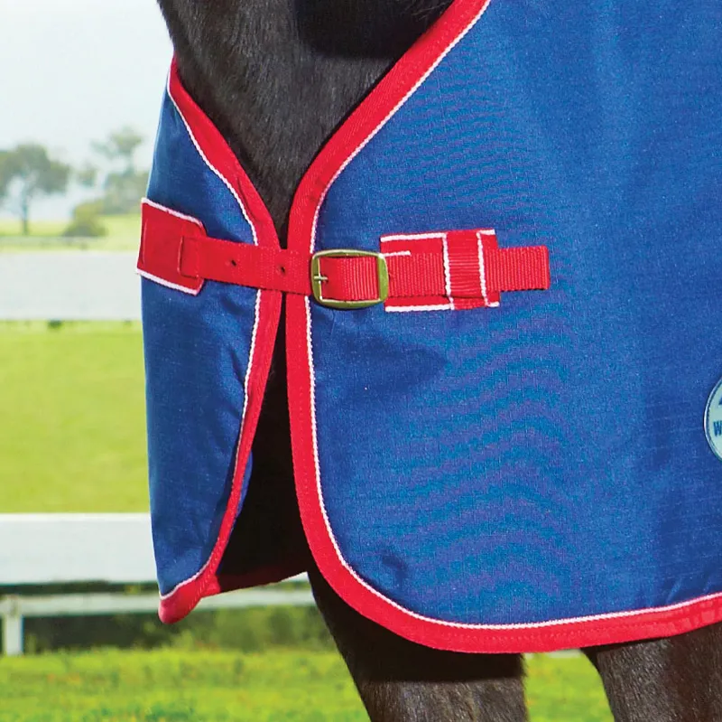 WeatherBeeta Original 1200D 220g Foal Turnout Rug - Navy/Red/White-1