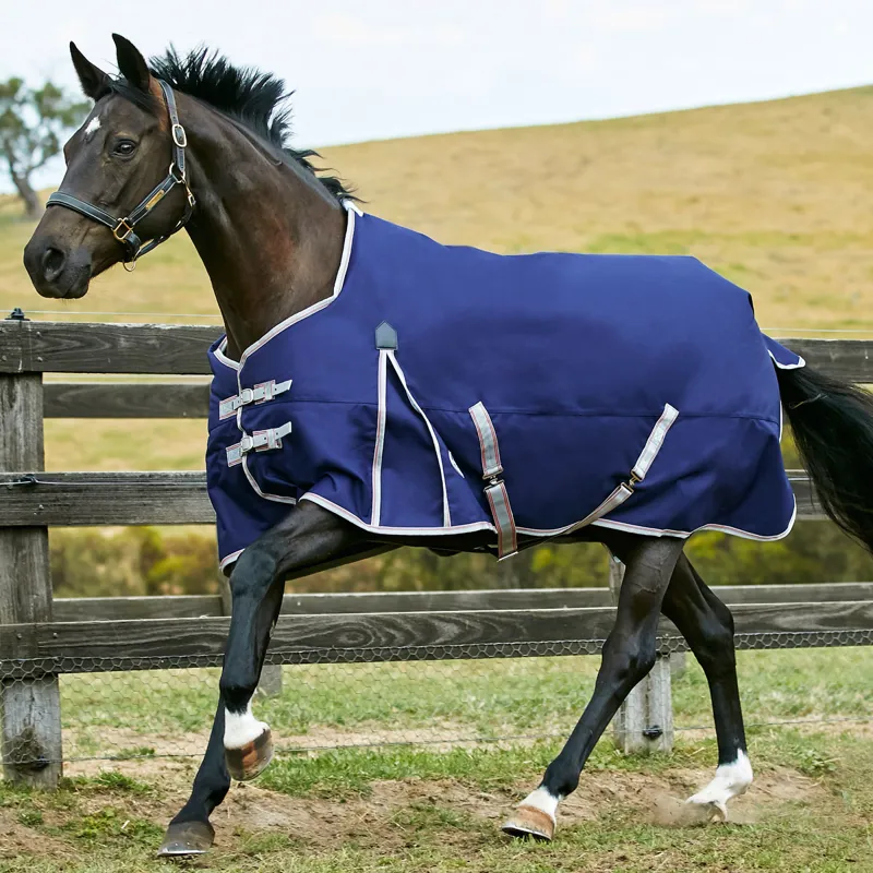 WeatherBeeta ComFiTec Essential 220g Turnout Rug - Navy/Silver
