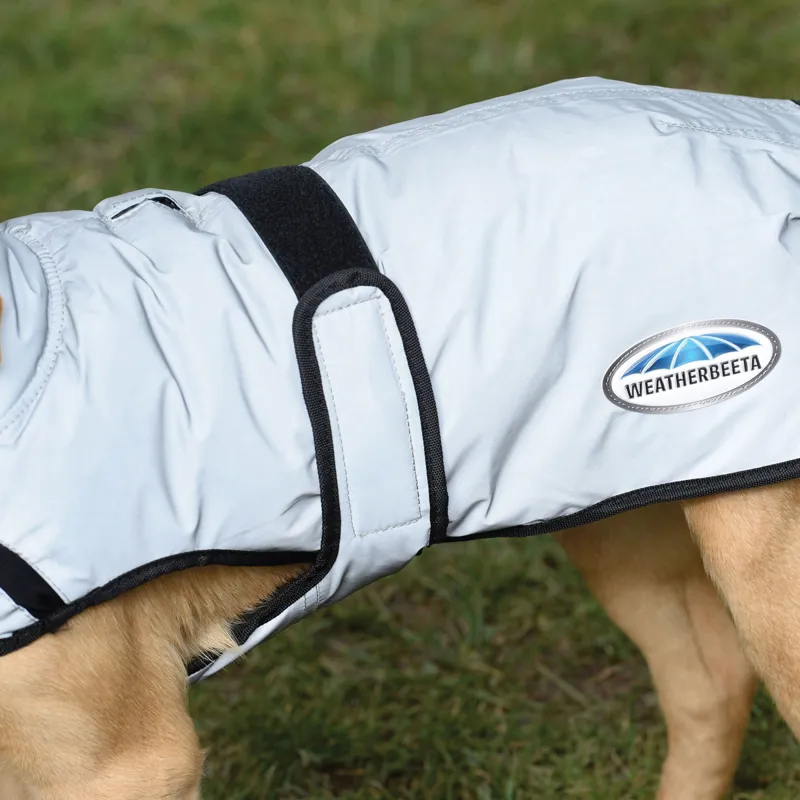 WeatherBeeta ComFiTec Reflective 220g Dog Coat - Silver-1