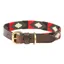 WeatherBeeta Polo Dog Collar - Cowdray Brown/Black/Red/White