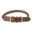 WeatherBeeta Rolled Leather Dog Collar - Brown