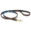 WeatherBeeta Polo Dog Lead - Cowdray Brown/Blue/Blue