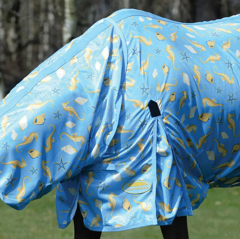 WeatherBeeta ComFiTec Essential Mesh II Combo Fly Rug - Seahorse-1