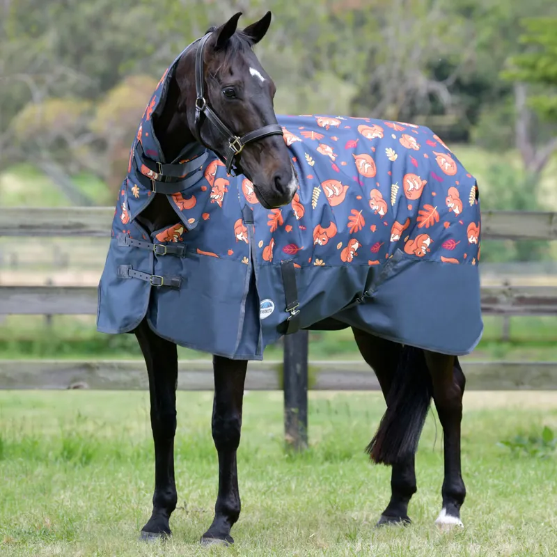 WeatherBeeta ComFiTec Essential 220g Combo Turnout Rug - Squirrel-1