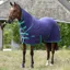 WeatherBeeta Fleece Cooler Combo Neck Rug - Bright Purple/Green