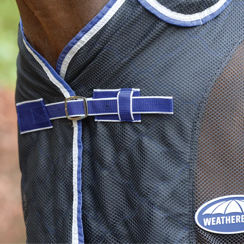 WeatherBeeta Wick-Dri II Combo Neck Cooler Rug - Charcoal/Blue/White-2