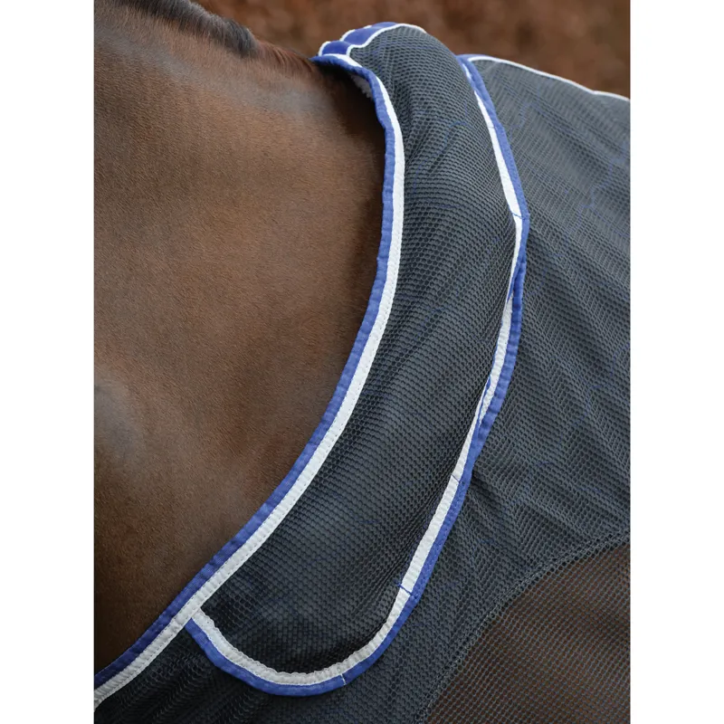 WeatherBeeta Wick-Dri II Combo Neck Cooler Rug - Charcoal/Blue/White-4