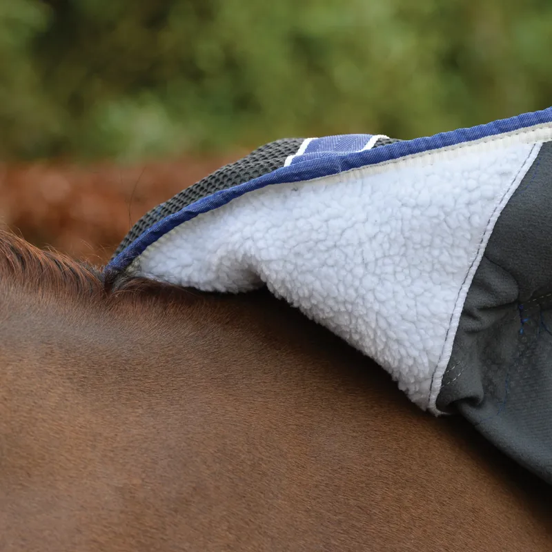 WeatherBeeta Wick-Dri II Combo Neck Cooler Rug - Charcoal/Blue/White-6