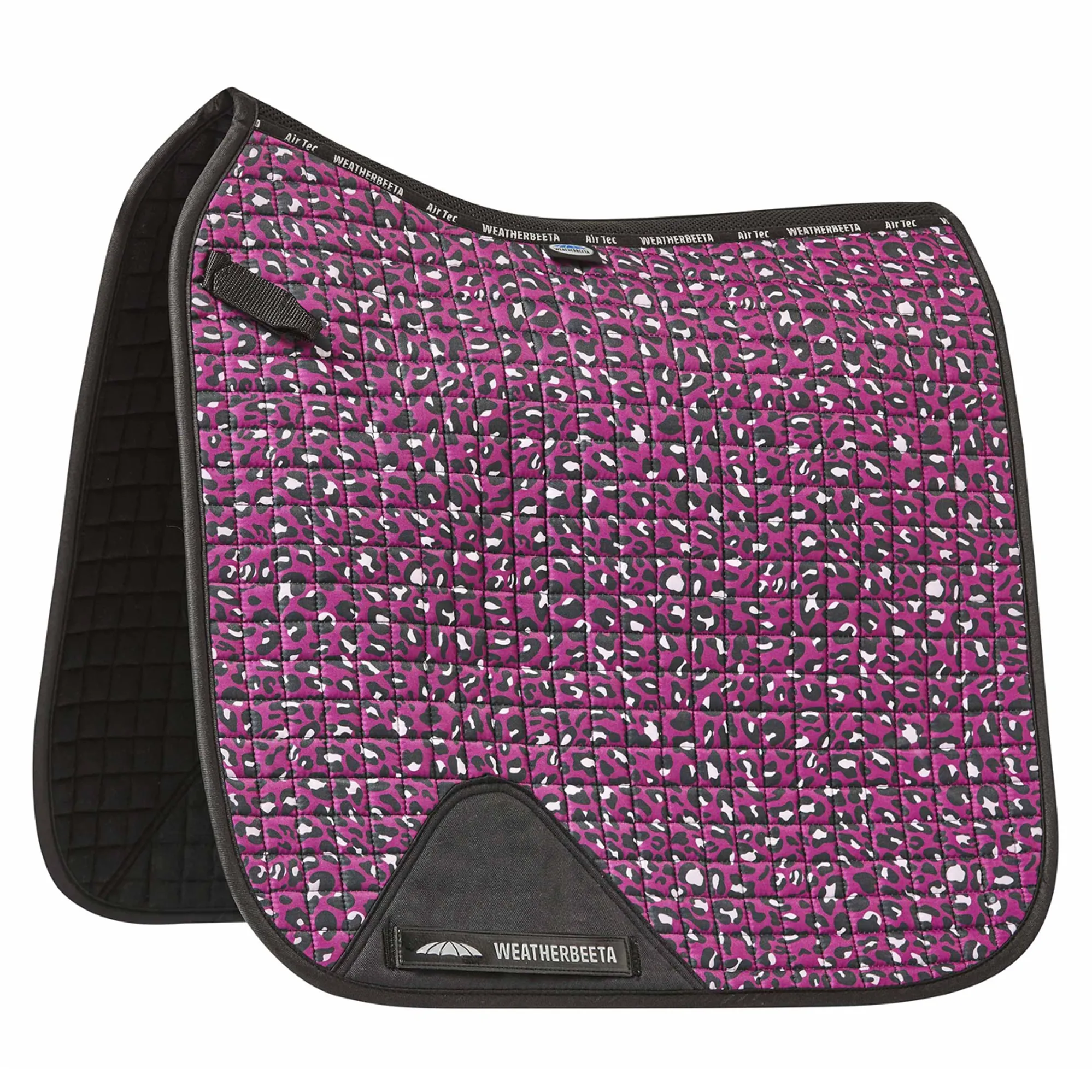 WeatherBeeta Prime Leopard Dressage Saddlecloth Pink