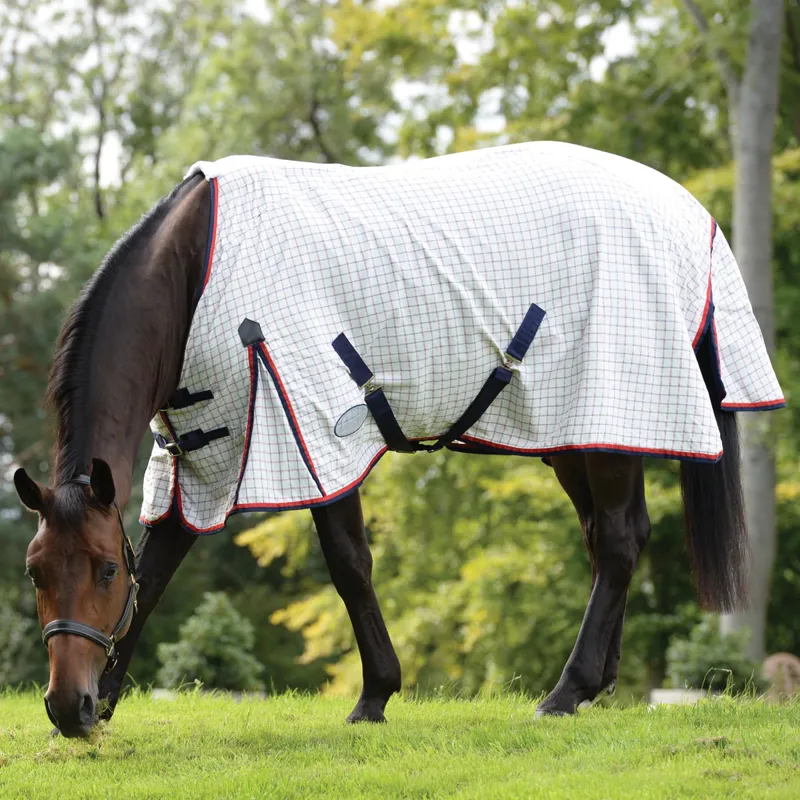 WeatherBeeta Summer Sheet Lite III Rug - White/Navy/Red-1