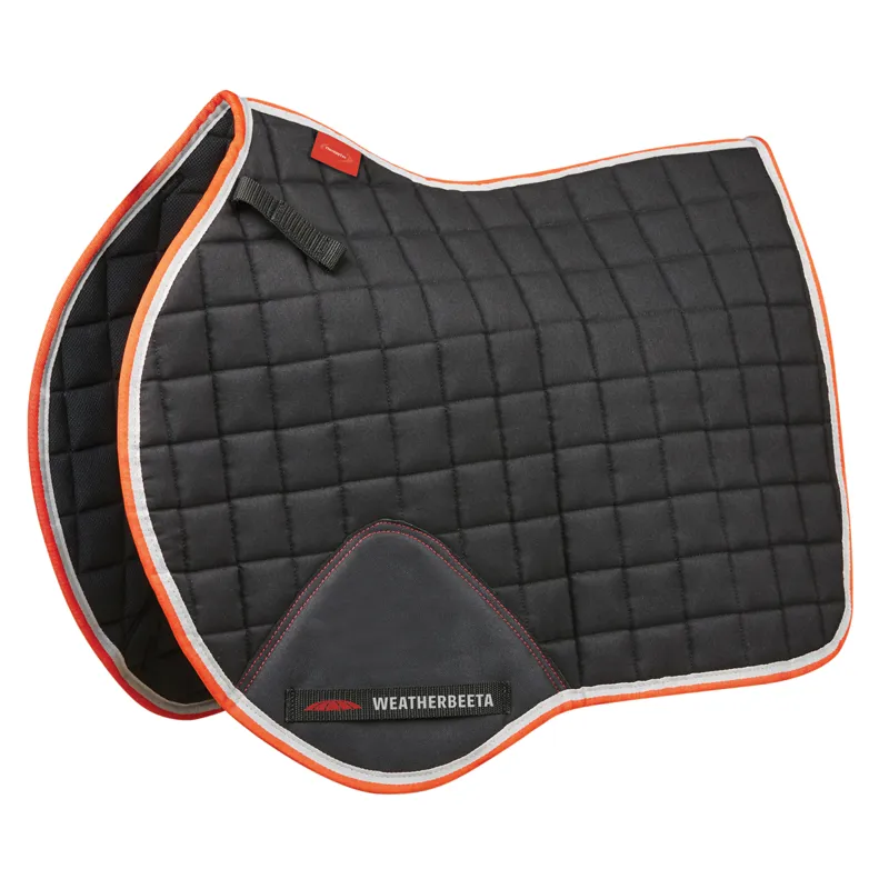 WeatherBeeta Therapy-Tec All Purpose Saddlecloth - Black/Silver/Red