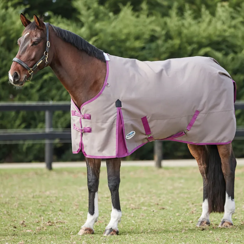 WeatherBeeta ComFiTec Essential Standard 0g Turnout - Grey/Orchid  - 4ft3