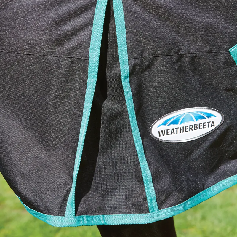 WeatherBeeta Green-Tec 900D 220g DetachANeck Turnout Rug - Black - 7ft0-2