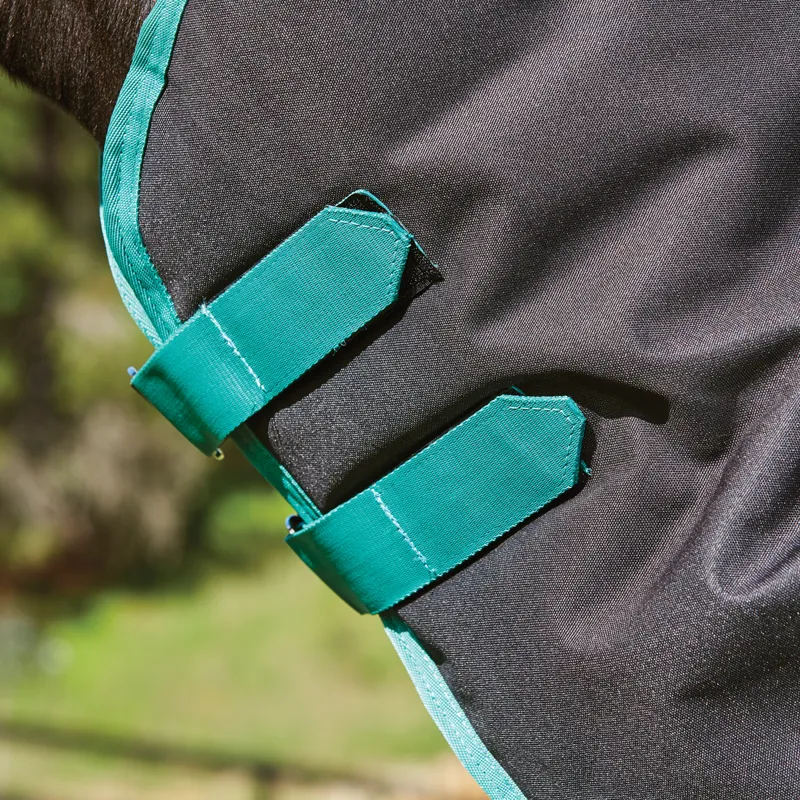 WeatherBeeta Green-Tec 900D 220g DetachANeck Turnout Rug - Black - 7ft0-3