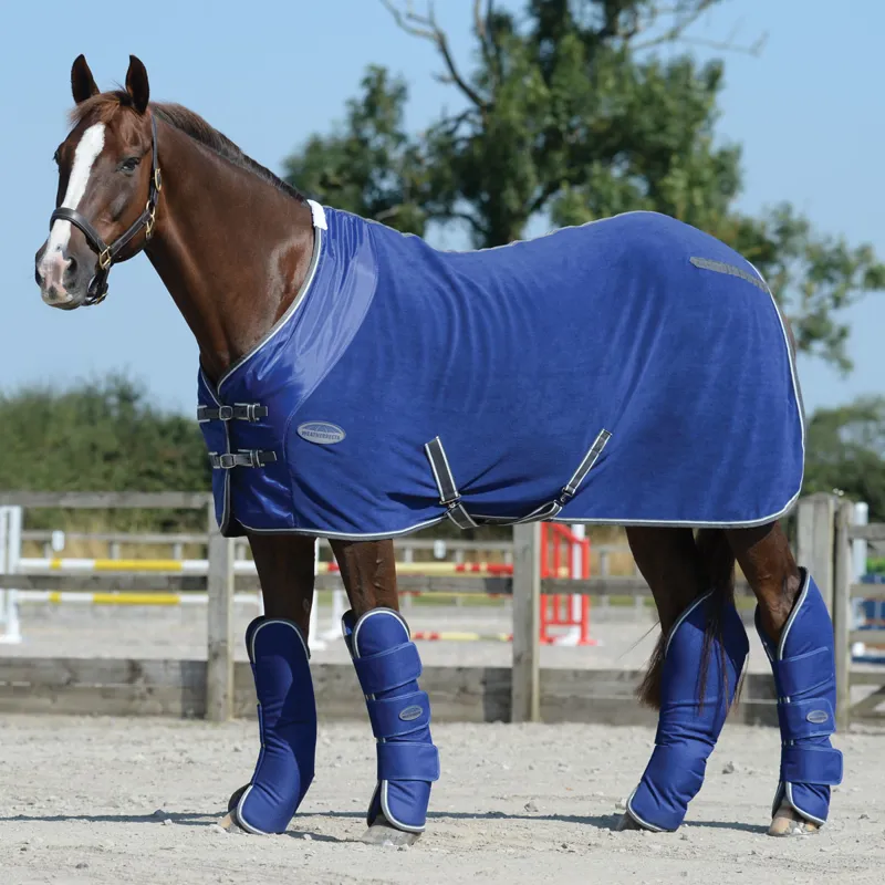 WeatherBeeta Wide Tab Travel Boots - Dark Blue/Grey/White-2