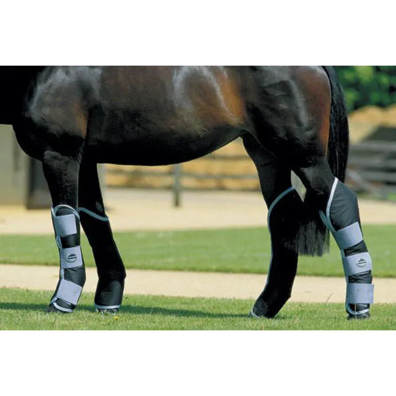 Weatherbeeta Travel Boots Set of 4 - Navy/Silver-1