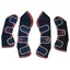 Weatherbeeta Travel Boots Set of 4 - Navy/Red/White