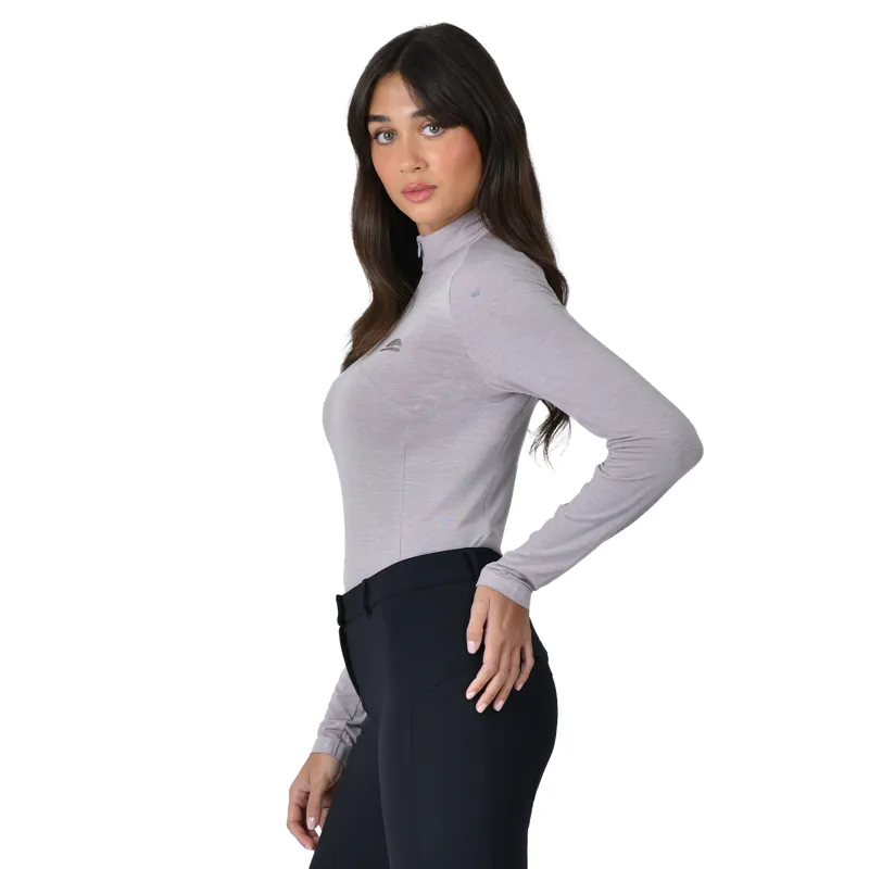 WeatherBeeta Bamboo Long Sleeve Womens Base Layer - Burnished Lilac-3