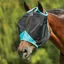 WeatherBeeta ComFiTec Deluxe Fine Mesh Fly Mask - Black/Turquoise