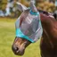 WeatherBeeta ComFiTec Deluxe Fine Mesh Fly Mask with Ears - Grey/Turquoise