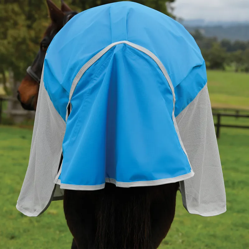 WeatherBeeta ComFiTec Dual Shield Waterproof Fly Rug - Blue/Grey-5