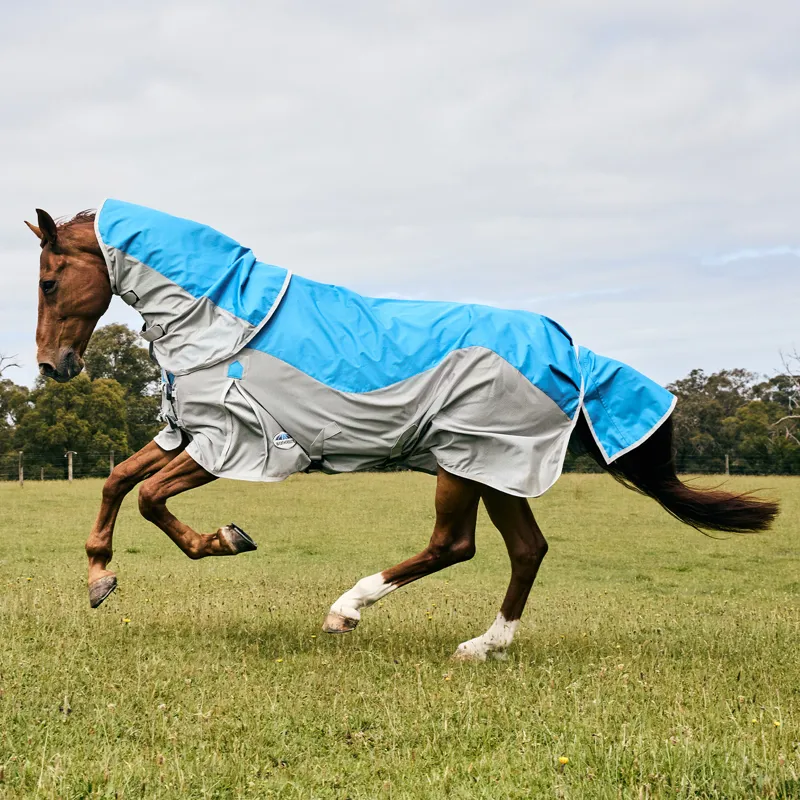 WeatherBeeta ComFiTec Dual Shield Waterproof Fly Rug - Blue/Grey-1