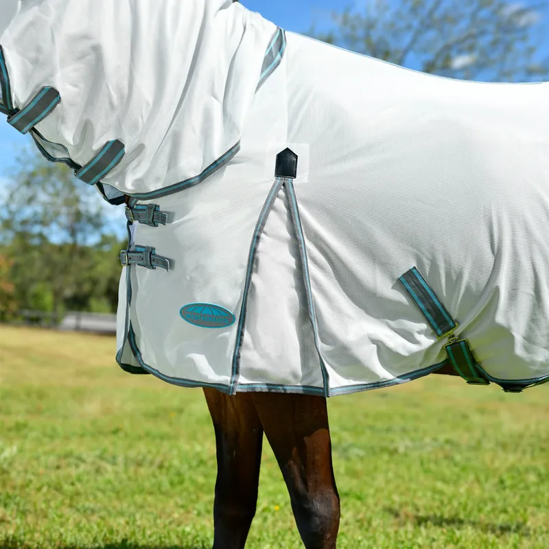 WeatherBeeta ComFiTec Essential Mesh II Combo Fly Rug - White/Grey-3