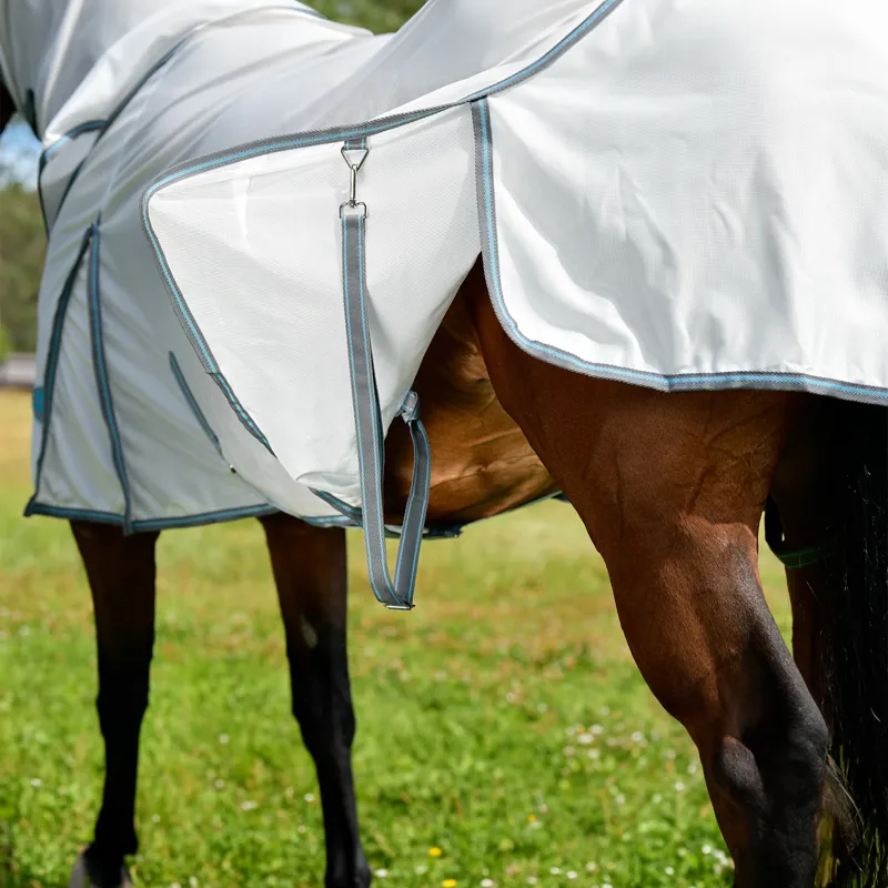 WeatherBeeta ComFiTec Essential Mesh II Combo Fly Rug - White/Grey-1