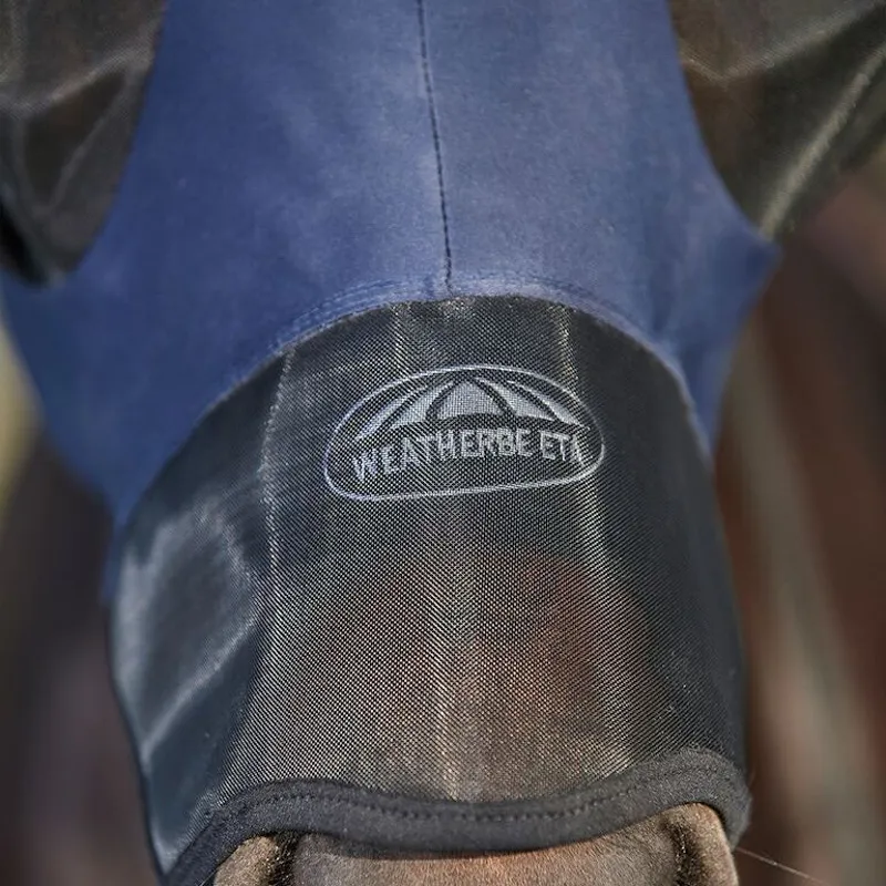 WeatherBeeta ComfiTec Luxe Bug Eye Saver Fly Mask with Ears/Nose - Navy-4
