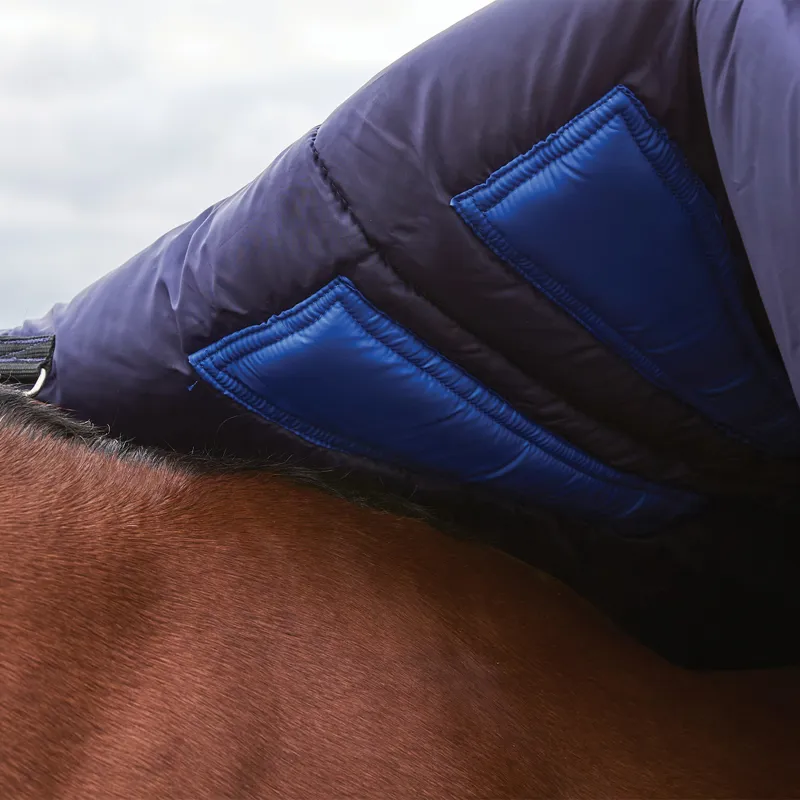WeatherBeeta ComFiTec Plus Dynamic 100g High Neck Turnout Rug - Navy-8