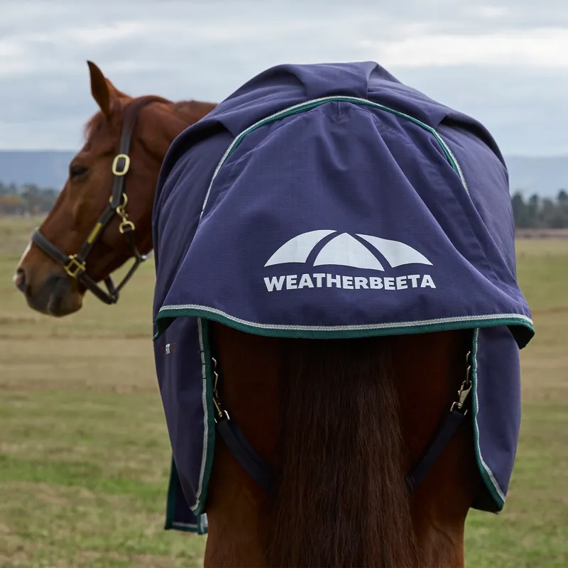 WeatherBeeta ComFiTec Plus Dynamic 100g Standard Turnout Rug - Navy-3