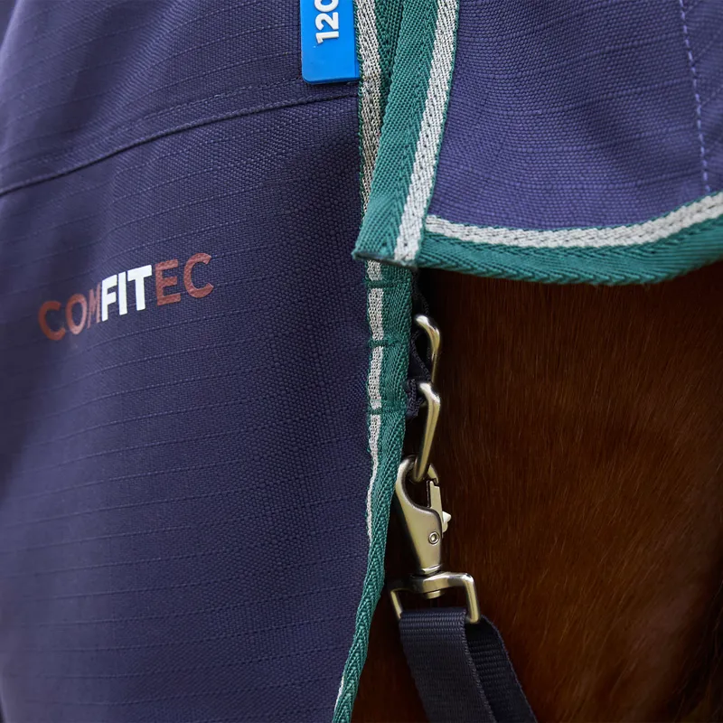 WeatherBeeta ComFiTec Plus Dynamic 100g Standard Turnout Rug - Navy-4