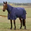 WeatherBeeta ComFiTec Prelim 220g Combo Turnout Rug - Navy Plaid