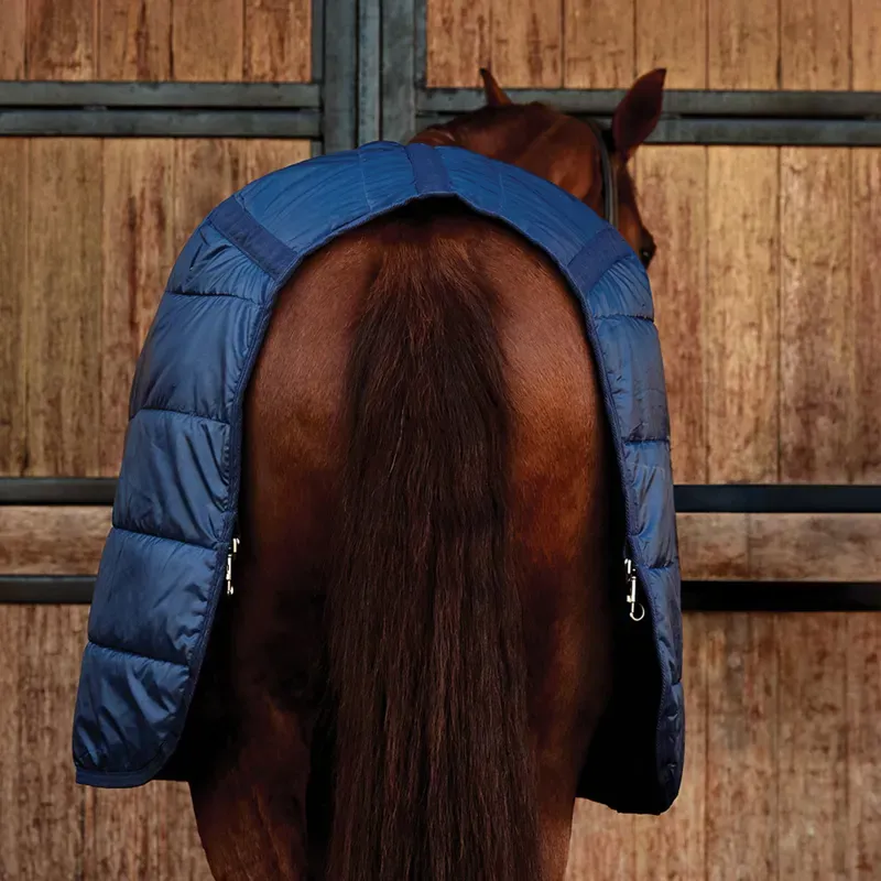 WeatherBeeta ComFiTec Prelim 220g Combo Turnout Rug - Navy Plaid-1