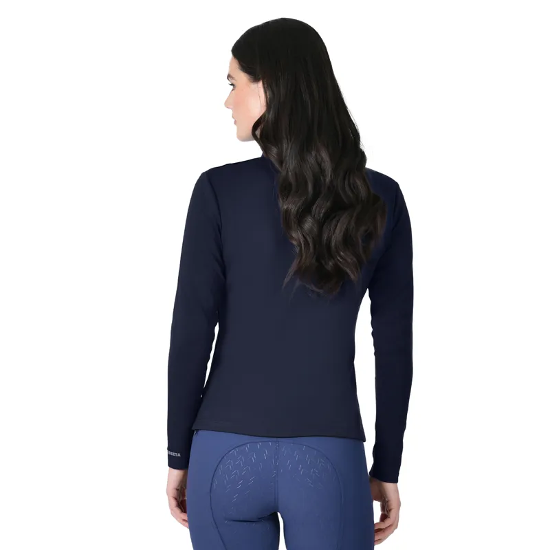 Weatherbeeta Copper Womens Half Zip Long Sleeve Mid Layer Top - Navy-1