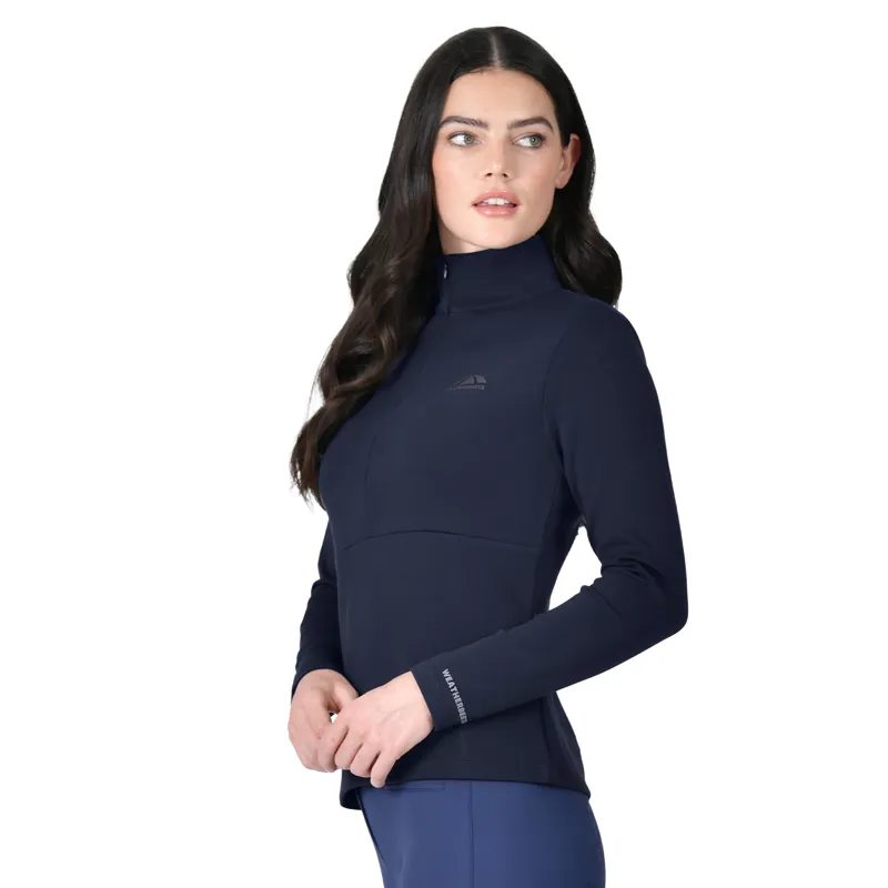 Weatherbeeta Copper Womens Half Zip Long Sleeve Mid Layer Top - Navy-2