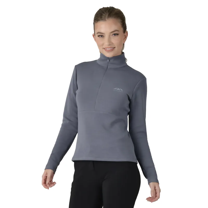 Weatherbeeta Copper Womens Half Zip Long Sleeve Mid Layer Top - Slate-1