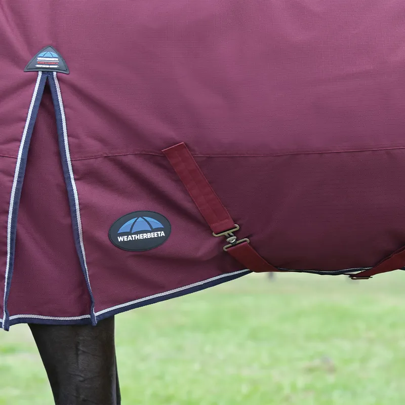 WeatherBeeta ComFiTec Essential 0g Standard Turnout Rug - Burgundy-6