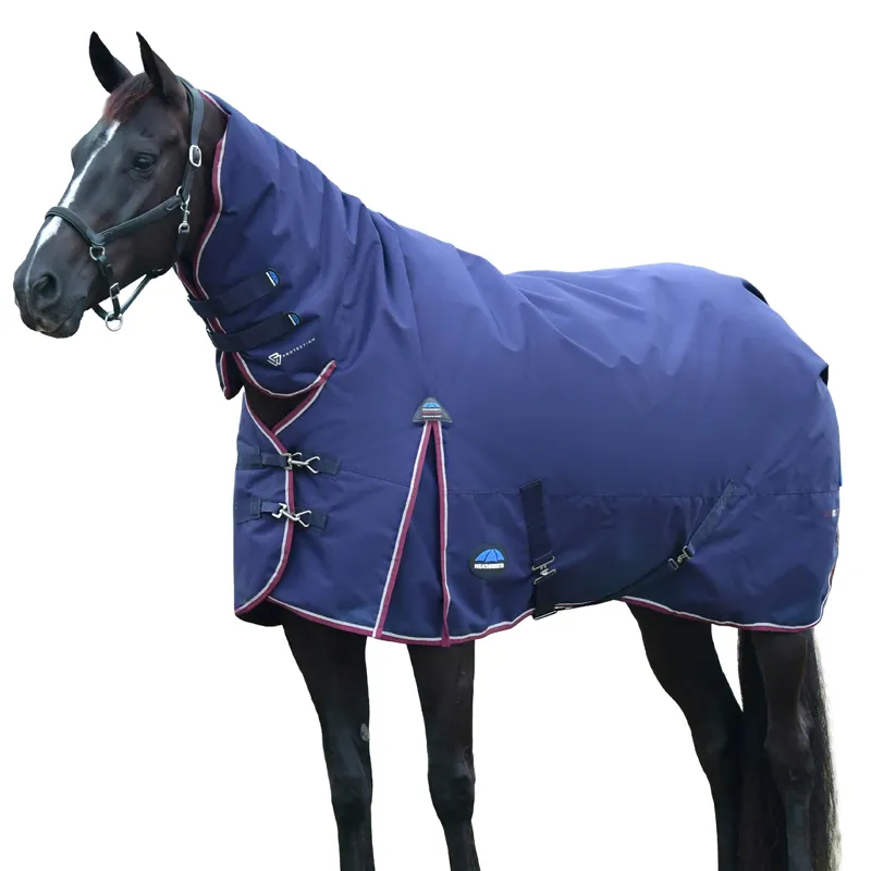 WeatherBeeta ComFiTec Essential 220g Combo Turnout Rug - Navy/Burgundy-3