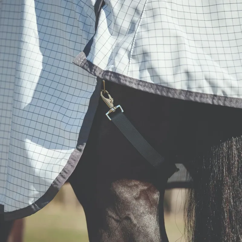 WeatherBeeta Hybrid Combo Neck Fly Sheet - White/Charcoal-7