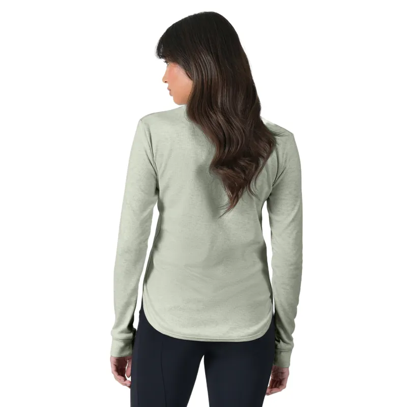 Weatherbeeta London Womens Long Sleeve Top - Olive Marle-2