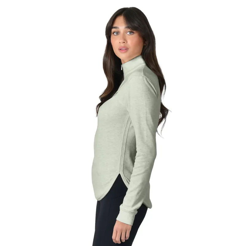 Weatherbeeta London Womens Long Sleeve Top - Olive Marle-1