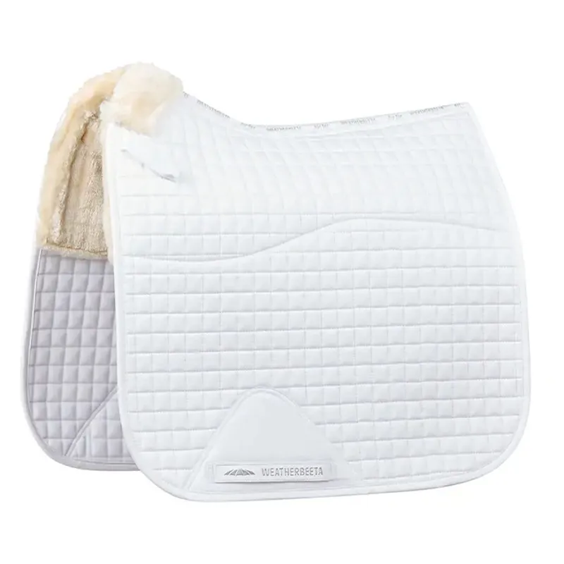 Weatherbeeta Prime Comfy Fleece Dressage Saddlecloth - White