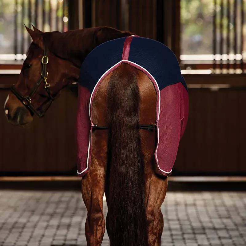 WeatherBeeta Thermo-Air Standard Neck Cooler Rug - Navy/Burgundy-1