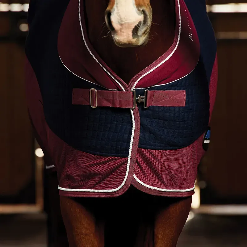 WeatherBeeta Thermo-Air Standard Neck Cooler Rug - Navy/Burgundy-2